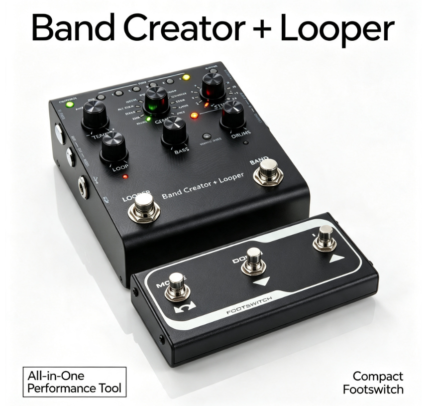 🎸 The Ultimate Pocket Band – Stompbox-Sized Rhythm Engine & Looper
