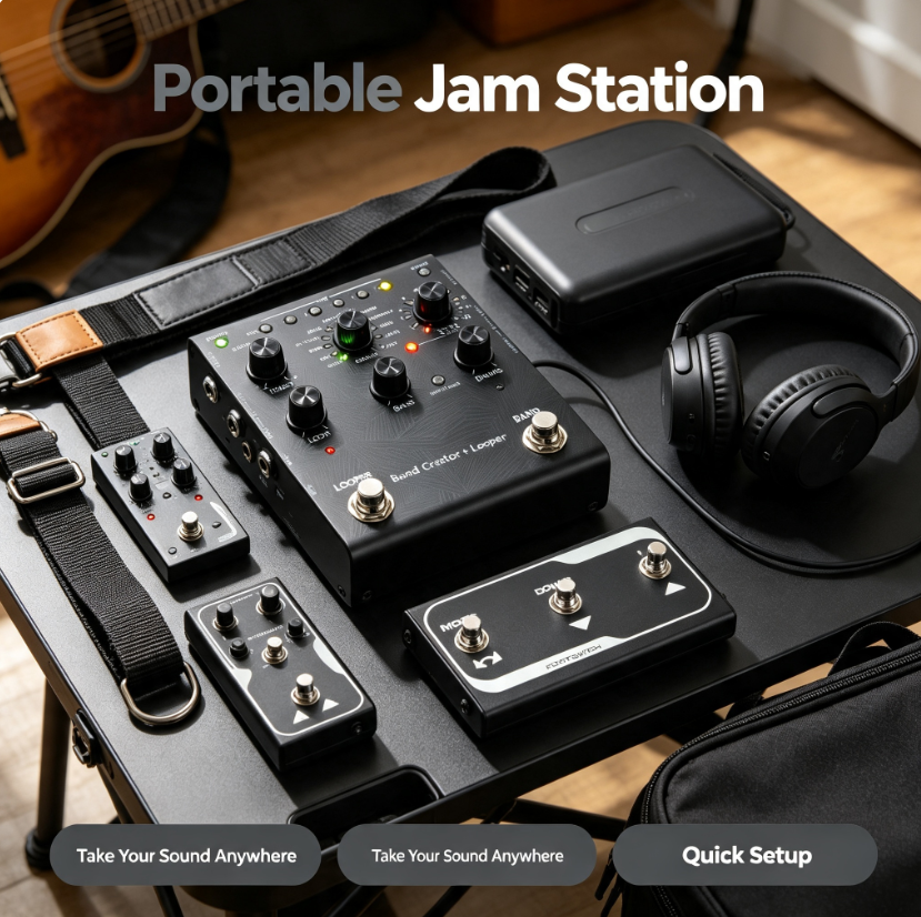 🎸 The Ultimate Pocket Band – Stompbox-Sized Rhythm Engine & Looper