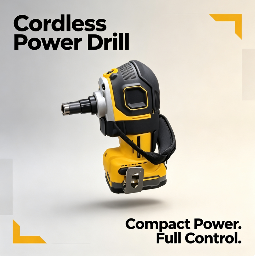 Compact Cordless Power Drill – Portable, Powerful & Built for Everyday Projects