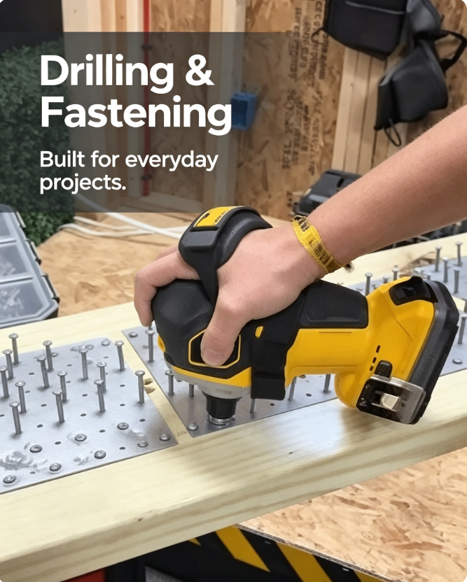 Compact Cordless Power Drill – Portable, Powerful & Built for Everyday Projects