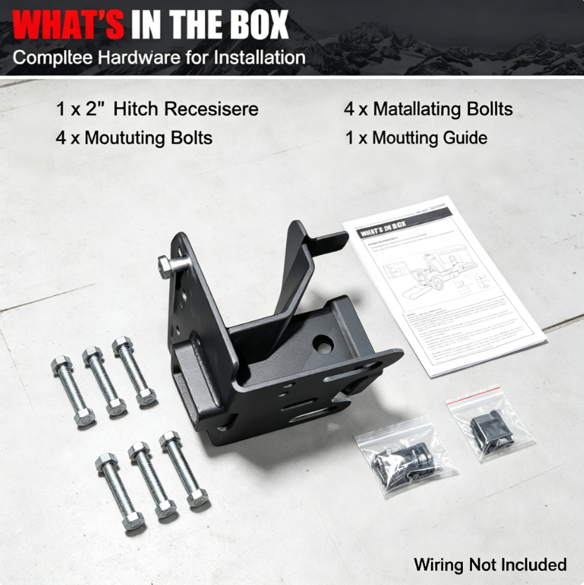 2-Inch Heavy-Duty Trailer Hitch Receiver – Universal Fit for Most SUVs & Trucks
