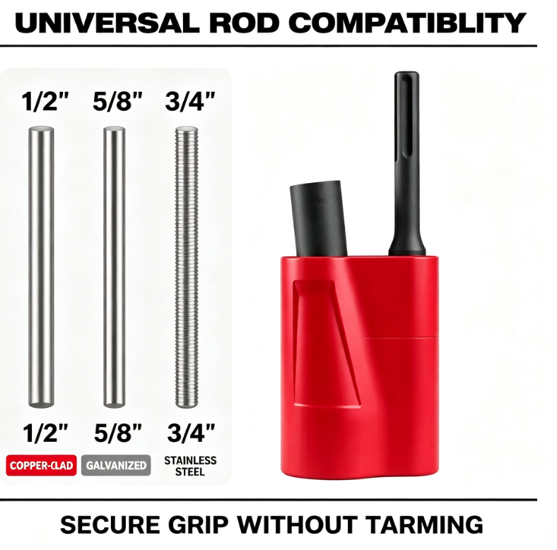 SDS MAX Side Load Ground Rod Driver