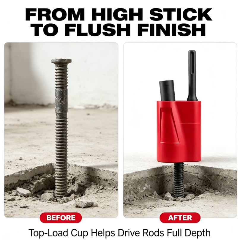SDS MAX Side Load Ground Rod Driver