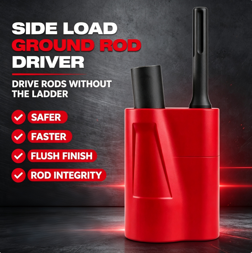 SDS MAX Side Load Ground Rod Driver