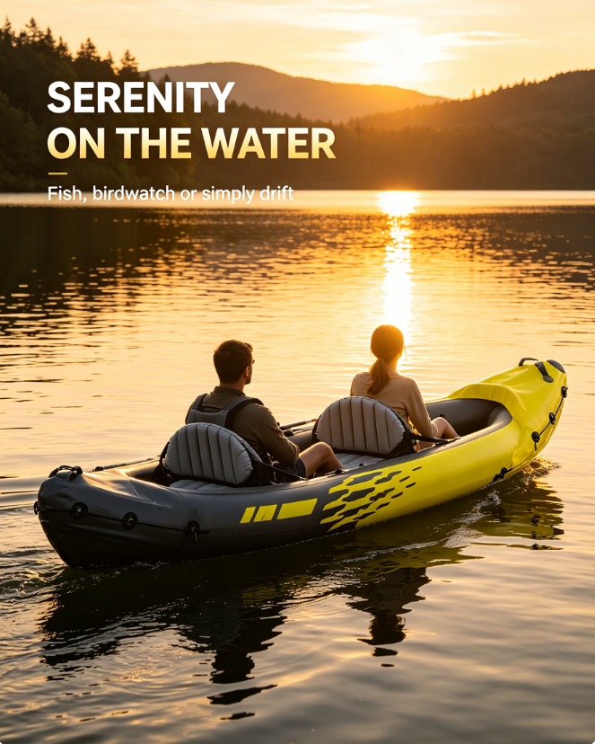 The Ultimate 2-Person Inflatable Kayak – 10.25 Ft of Pure Adventure