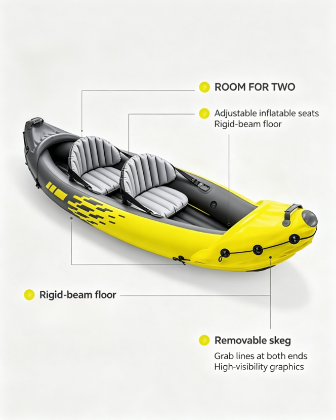 The Ultimate 2-Person Inflatable Kayak – 10.25 Ft of Pure Adventure