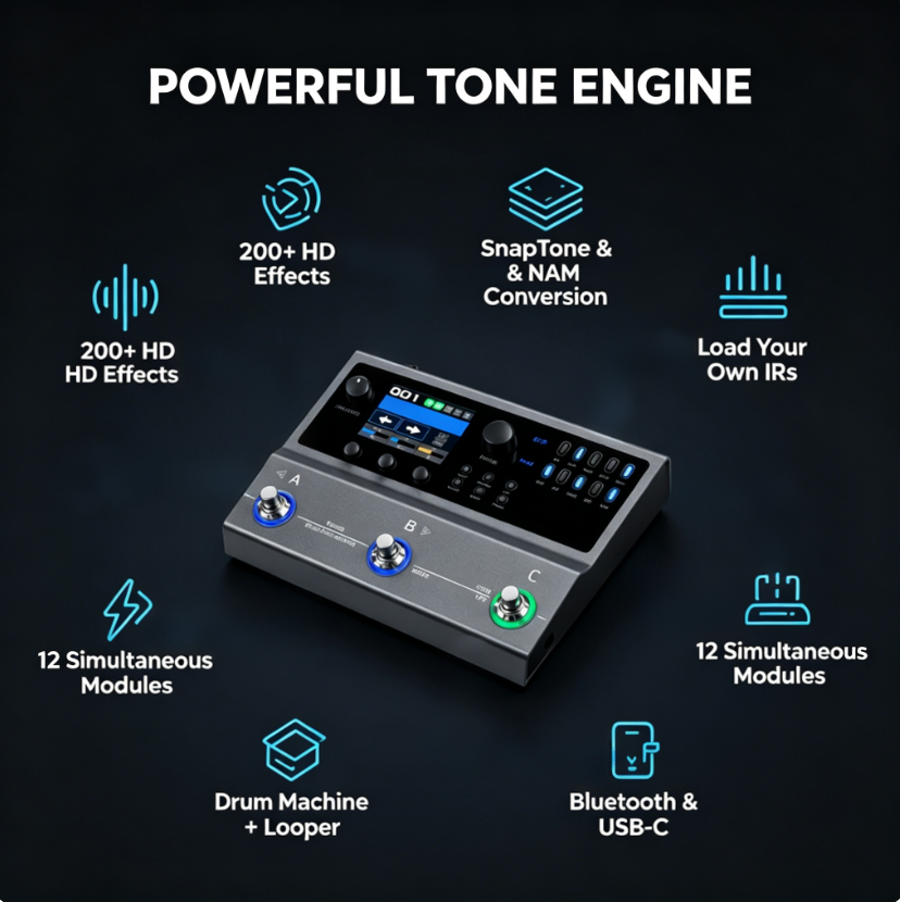 The Ultimate Pocket Arena – 3-Switch Digital Multi-Effects Engine