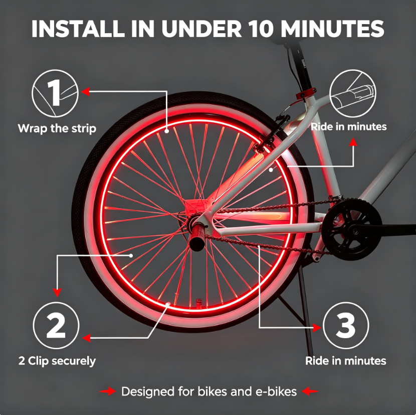 Light Up Your Ride – Turn Every Street Into a Runway ✨🚴‍♂️