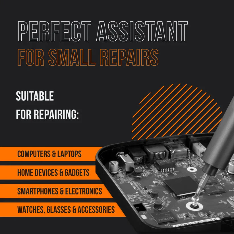 138‑in‑1 Repair Kit – Electric + Manual Screwdriver, Type‑C, LED Light