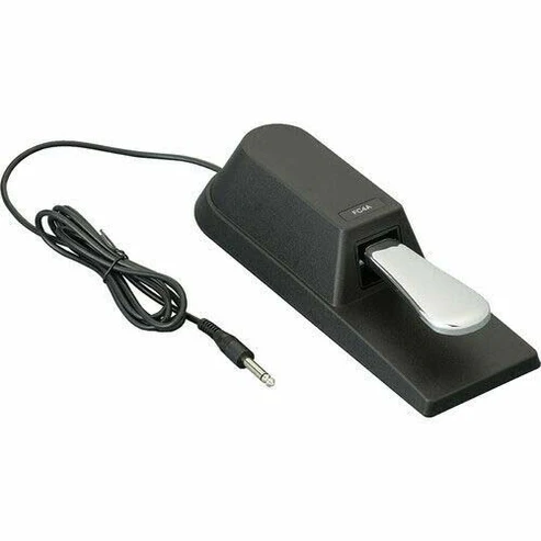 Piano‑Style Sustain Pedal – Universal 1/4″ Plug, 6ft Cable, Compatible with Keyboards & Digital Pianos