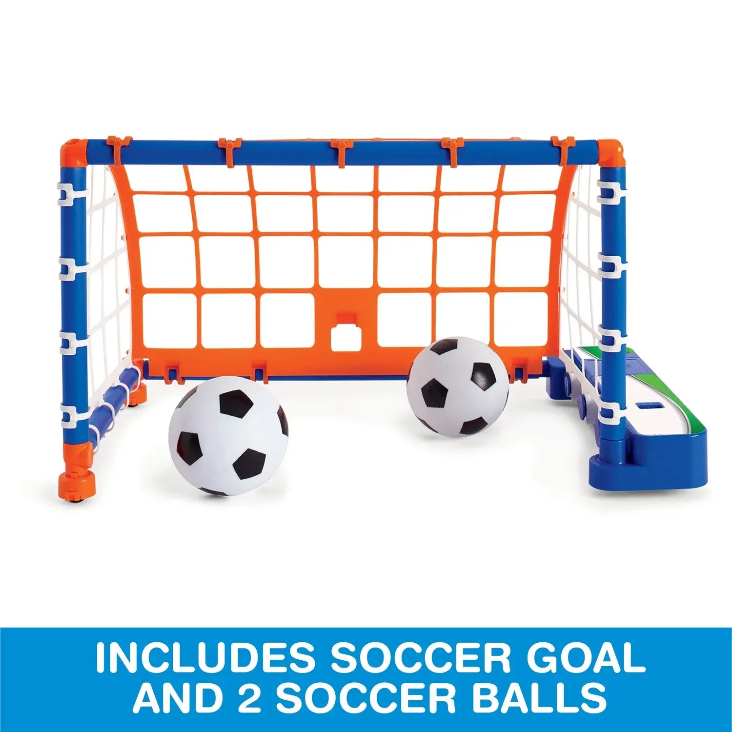 Motorized Soccer Goal Set with Two Soccer Balls