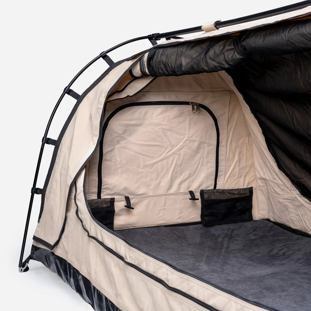 Freestanding Dome Swag – 400gsm Canvas Tent with 50mm Foam Mattress
