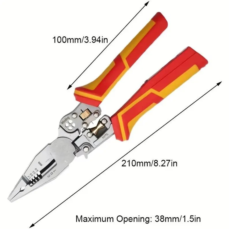 Folding Cable Cutter and Voltage Test Pliers