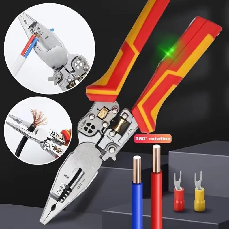 Folding Cable Cutter and Voltage Test Pliers