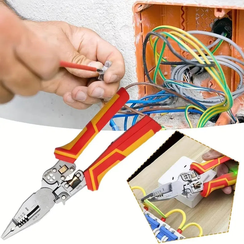 Folding Cable Cutter and Voltage Test Pliers