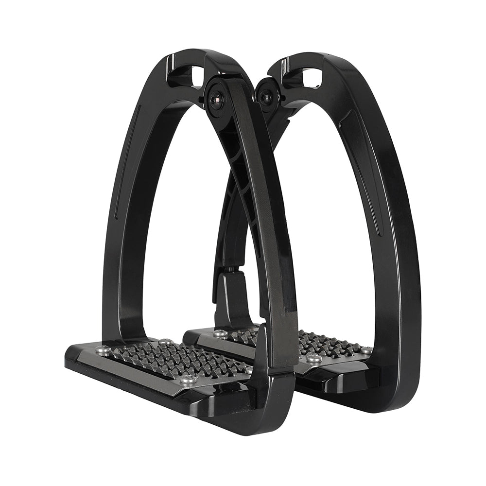 Easy-to-put-on and take-off safety stirrups