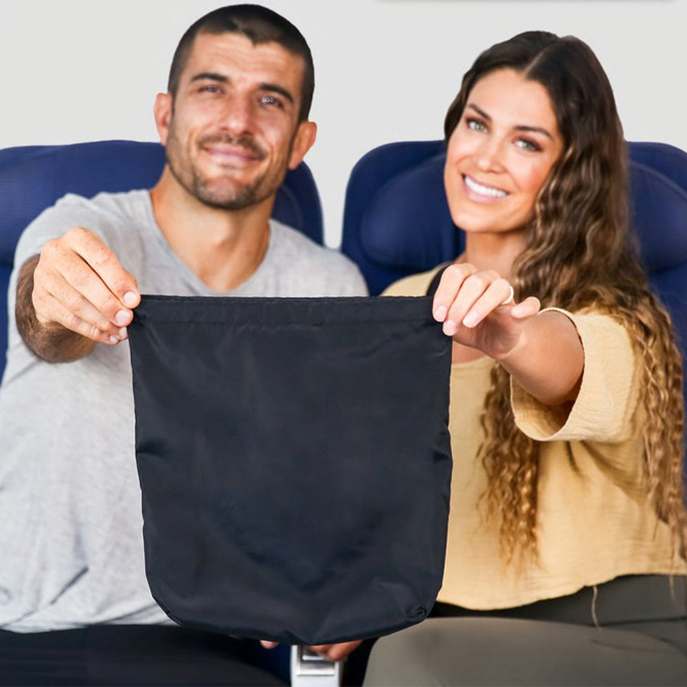 Travel Pillow with Eye Mask – Seat-Attached Support, Light Blocking, Travel Sleep Comfort