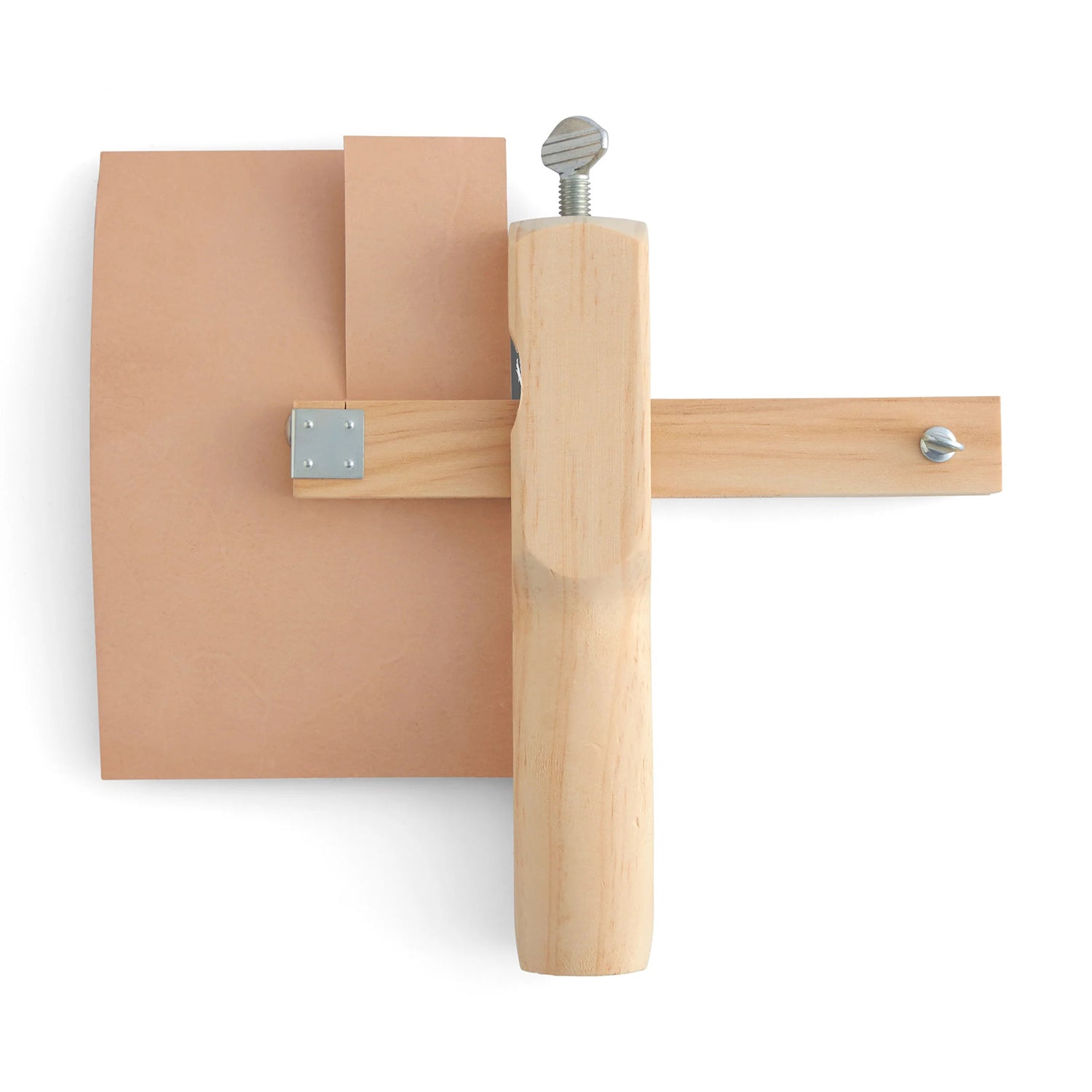 Natural wood handmade belt cutter