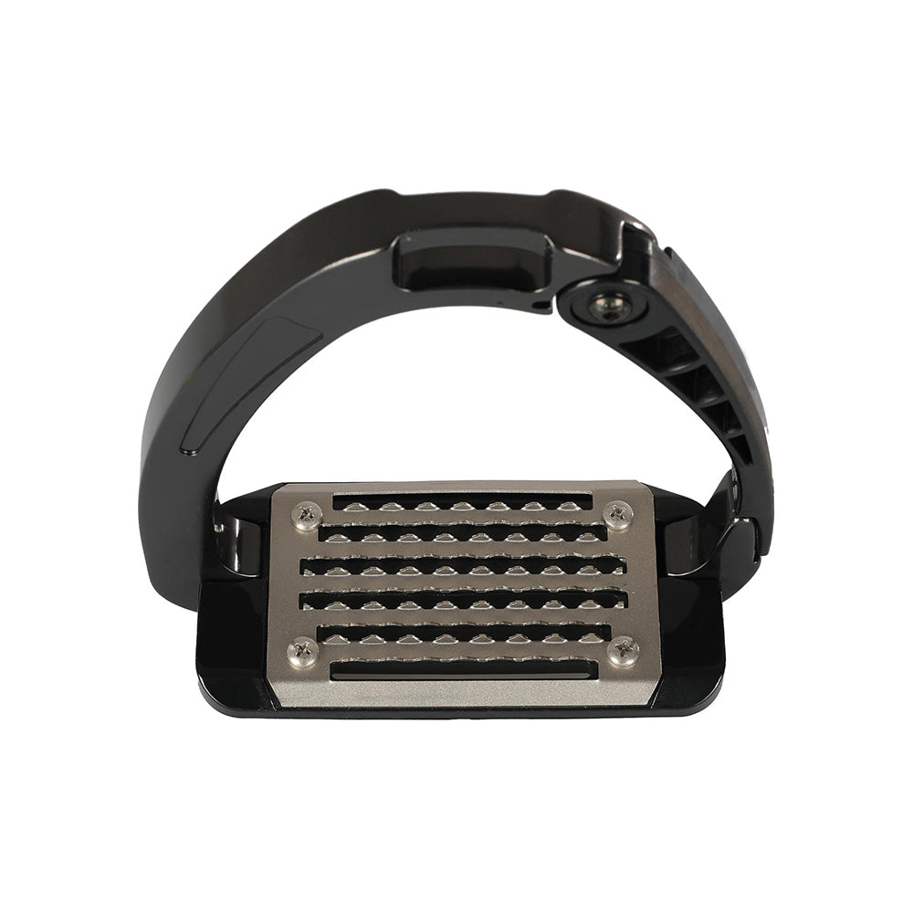 Easy-to-put-on and take-off safety stirrups