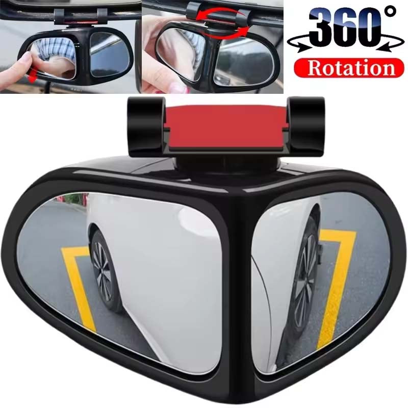 360° Adjustable Blind Spot Mirror for Cars – Wide Angle Rearview Mirror for Safe Reversing & Parking
