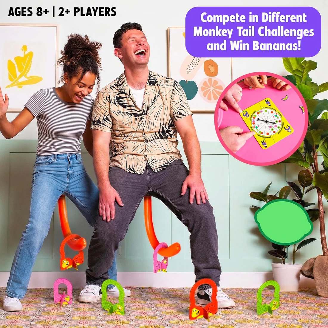 Monkey Tail Party Game –  Hilarious for Adults & Family, Indoor & Outdoor