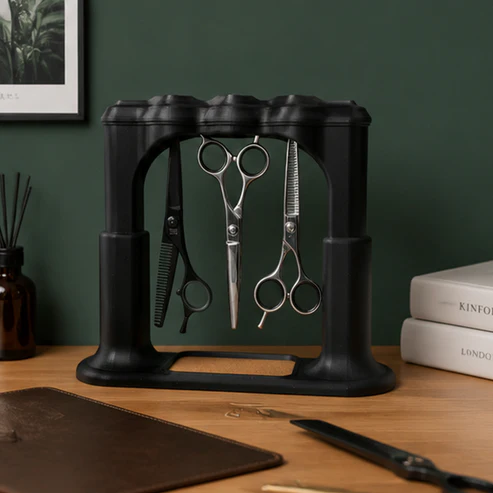 Magnetic Scissors Organizer – Holds 9 Pairs, Modern Design, No Clips or Hooks