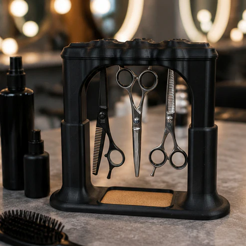Magnetic Scissors Organizer – Holds 9 Pairs, Modern Design, No Clips or Hooks