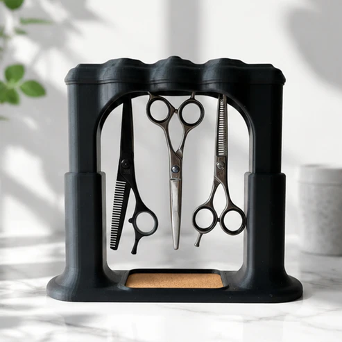 Magnetic Scissors Organizer – Holds 9 Pairs, Modern Design, No Clips or Hooks