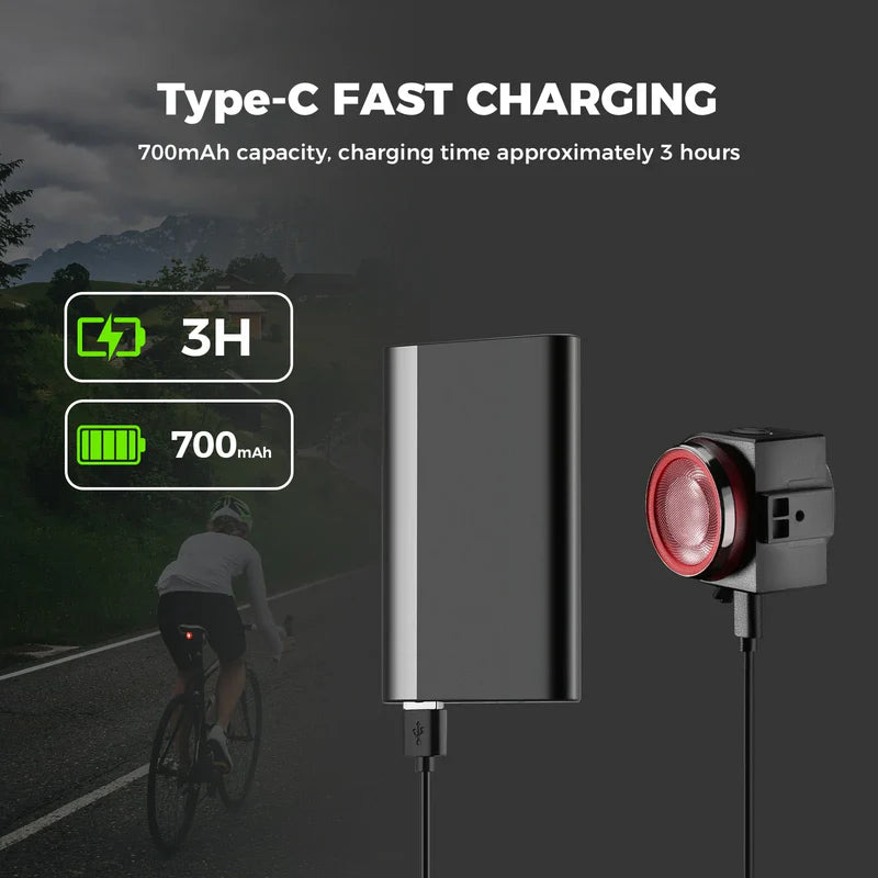 Taillight remote control USB-C interface