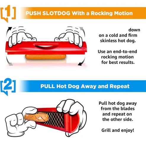 Hot Dog Slicer – Stainless Steel Cross-Cut Tool for Grilling, BBQ & Camping