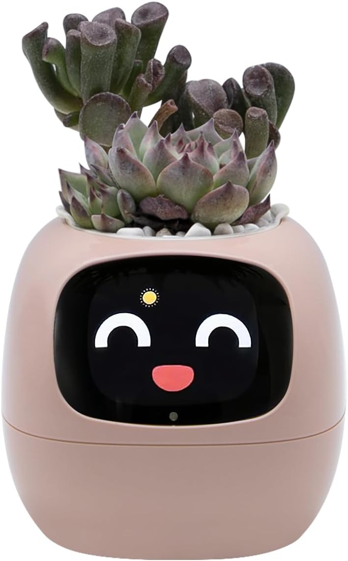 Smart Plant Pot with Expression – AI Intelligent Flower Pot for Indoor Gardening 🌱🤖