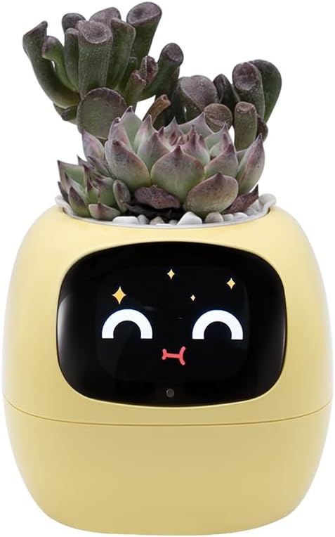Smart Plant Pot with Expression – AI Intelligent Flower Pot for Indoor Gardening 🌱🤖