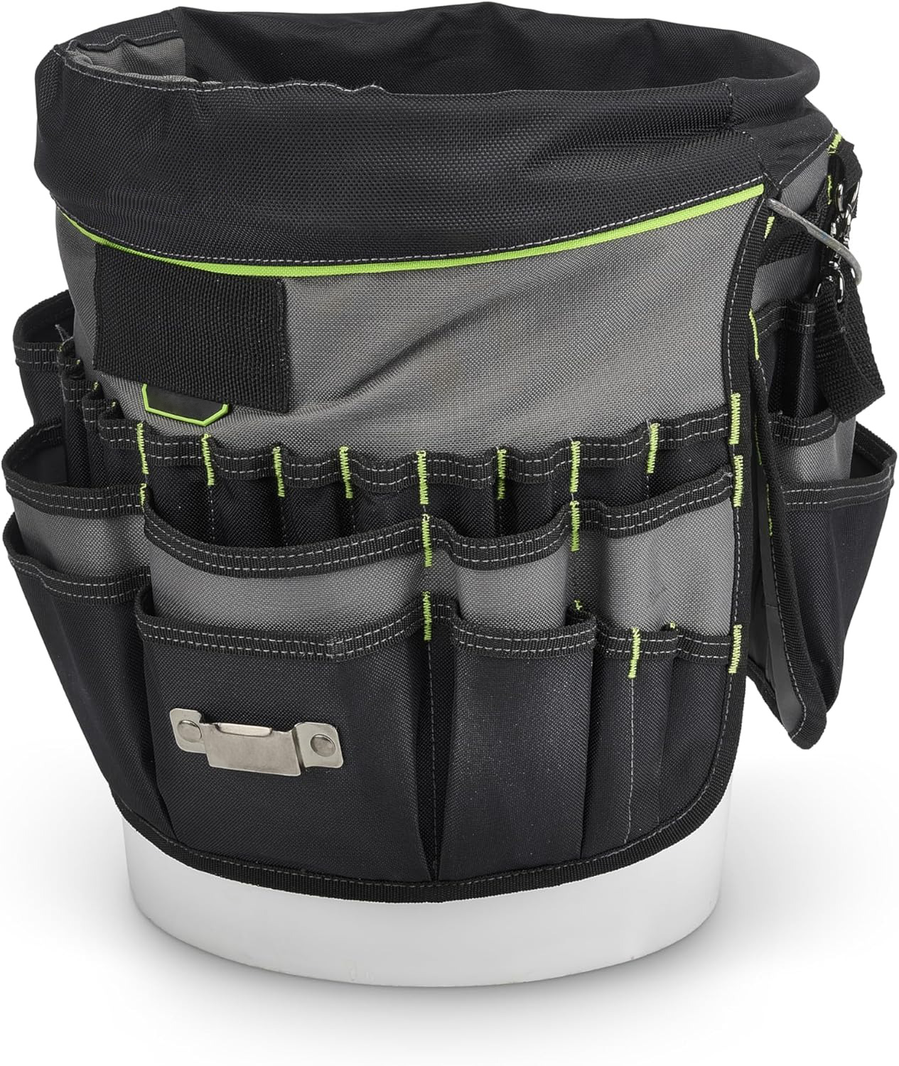 Pocket bucket tool storage bag