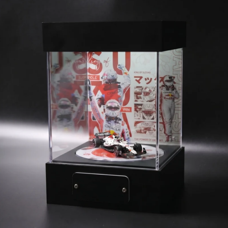 Rotating Display Stage  360° LED Showcase for 1:64 Scale Cars