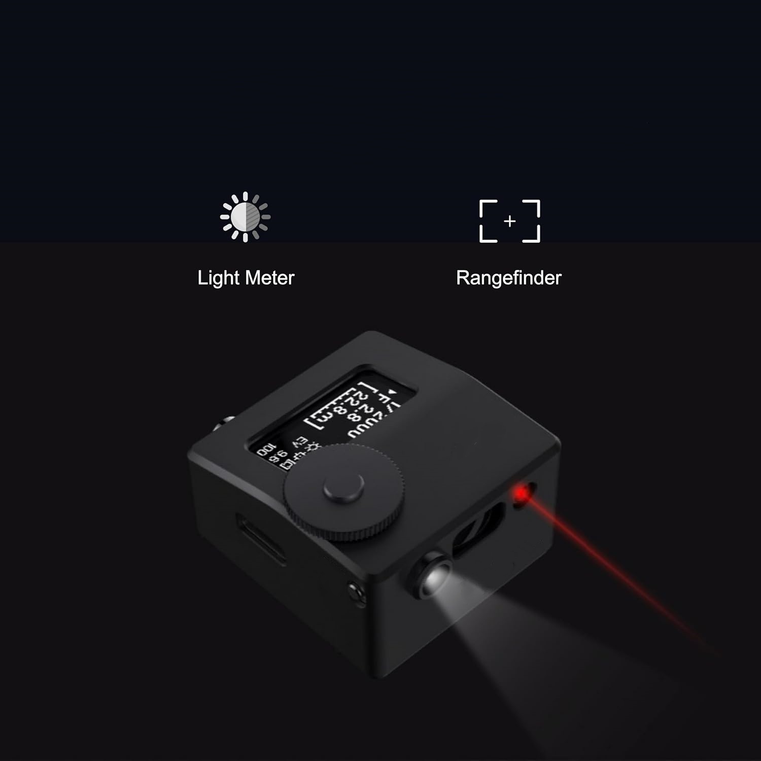Pocket Light Meter with Laser Measure & Spot Metering