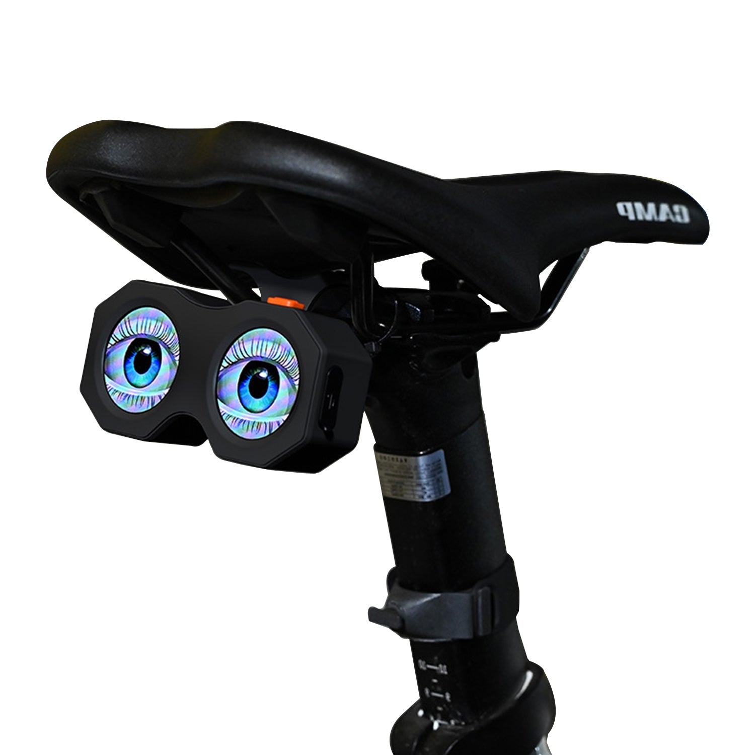 Road Bike Devil Eye HD Animation DIY Taillight – Smart Bicycle Light with Custom Display