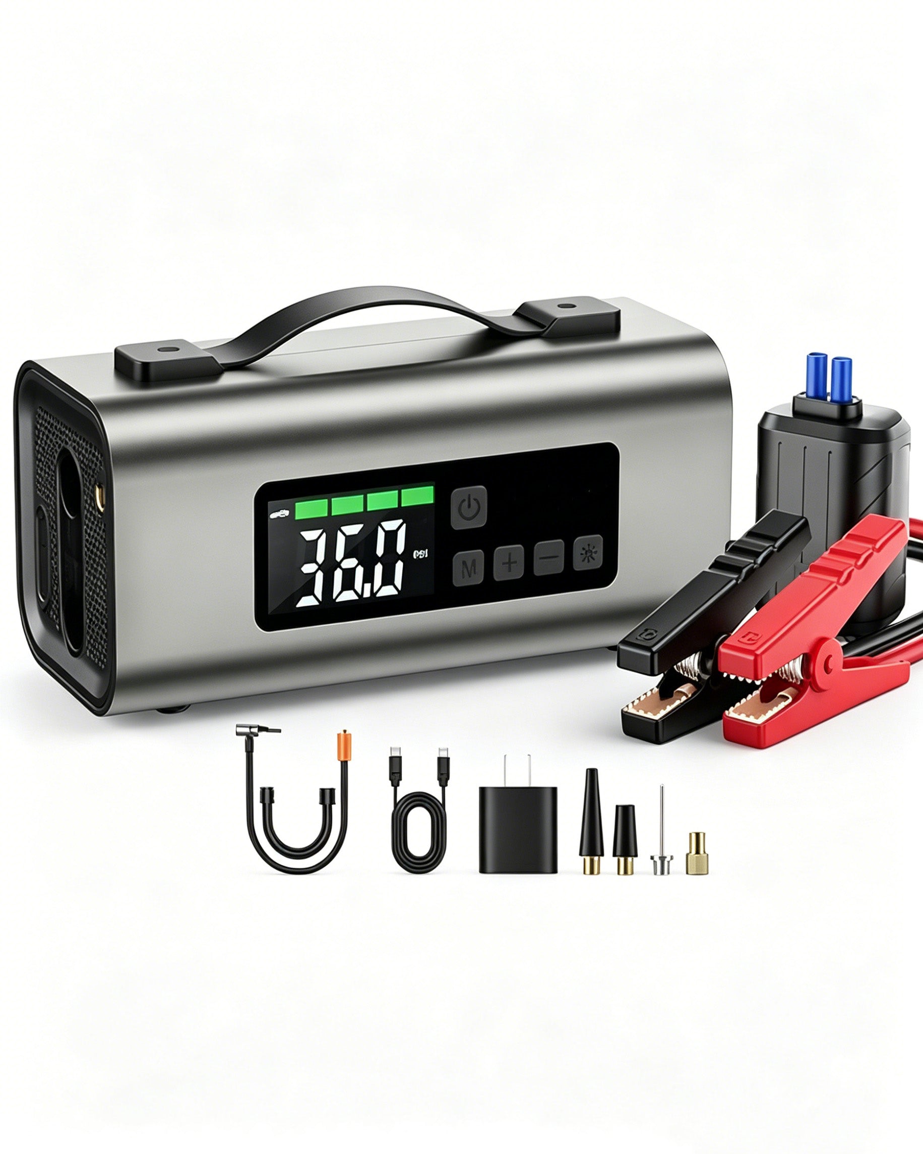 Portable car battery emergency starter