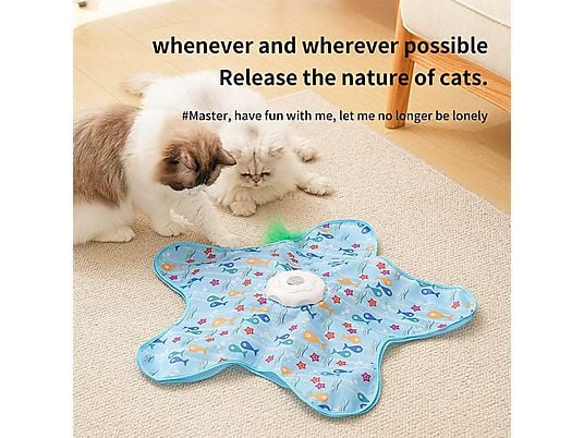 3‑Speed 360° Motion Pet Toy – Automatic Interactive Cat Toy with Feather 🐱🎡