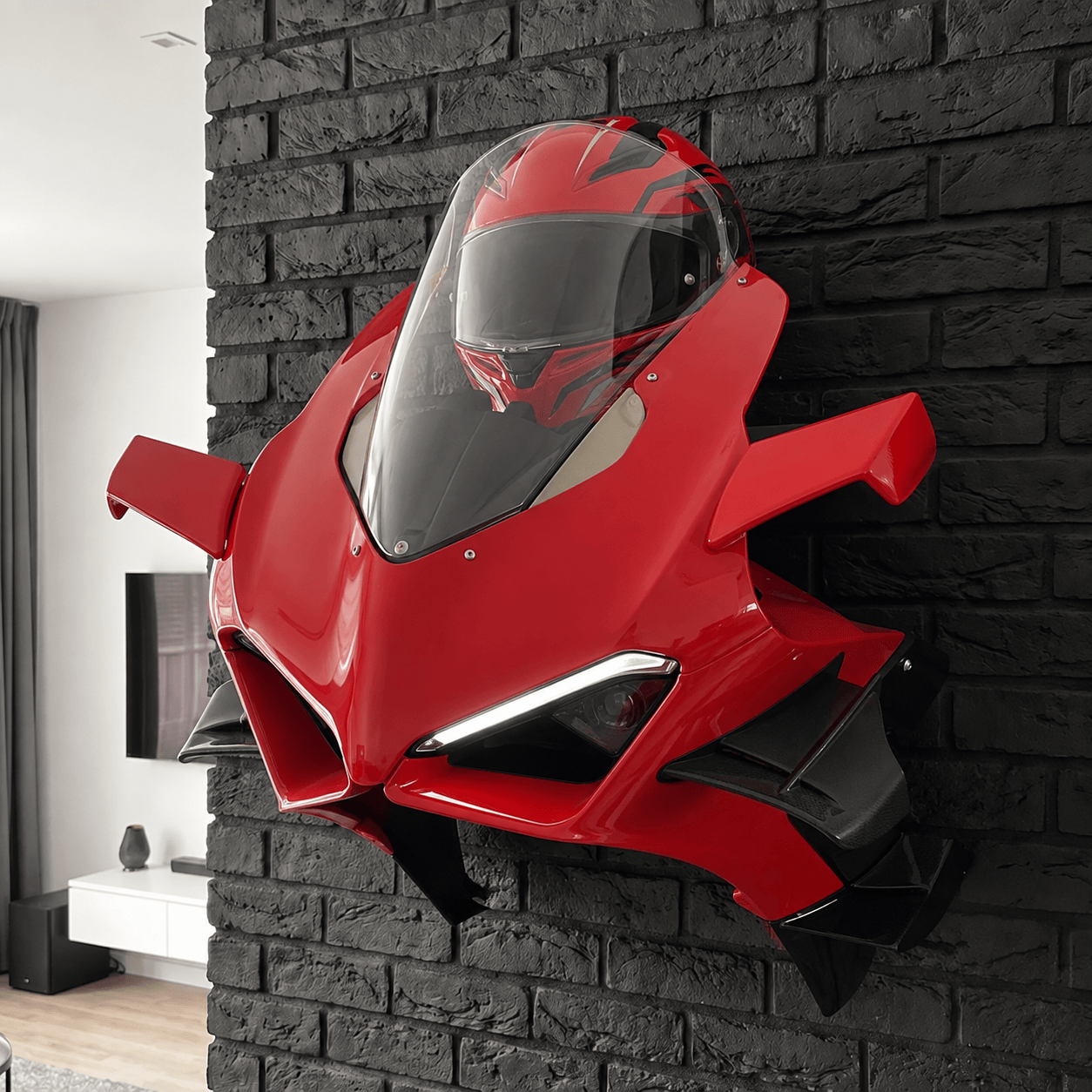 Wall-Mounted Superbike Display
