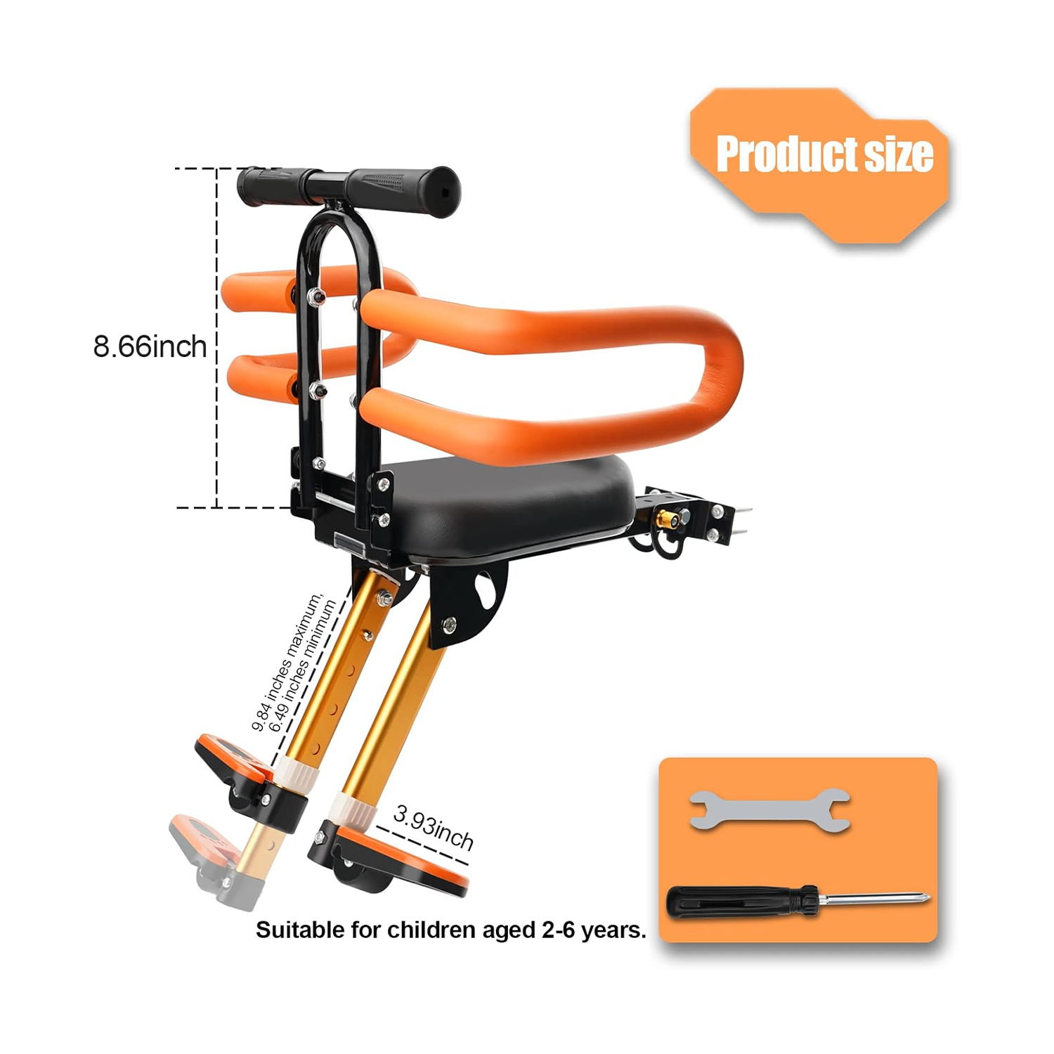 Child seat for adult bicycles