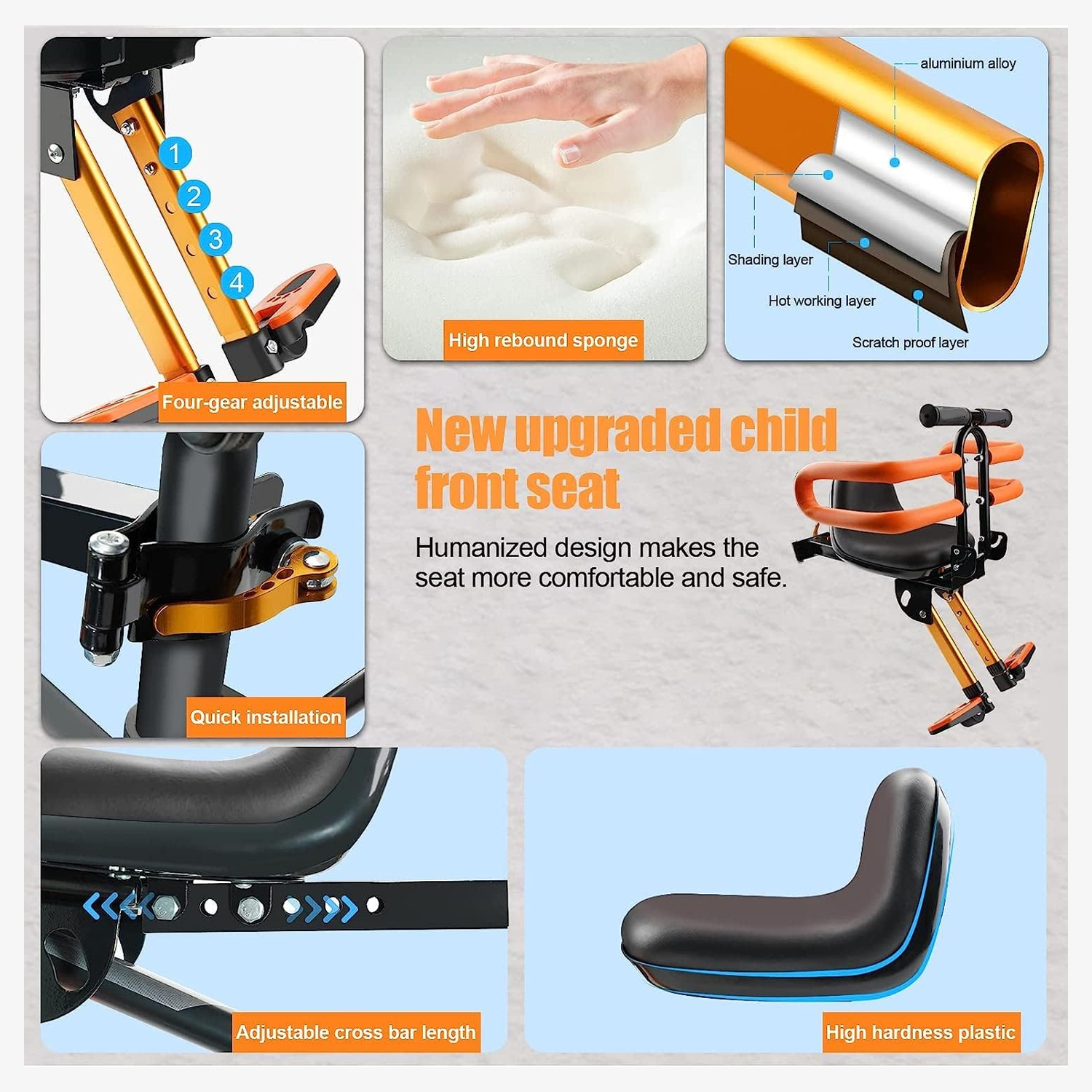 Child seat for adult bicycles