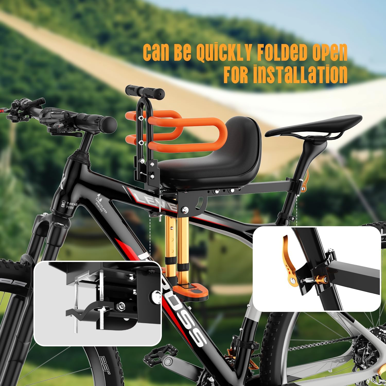 Child seat for adult bicycles
