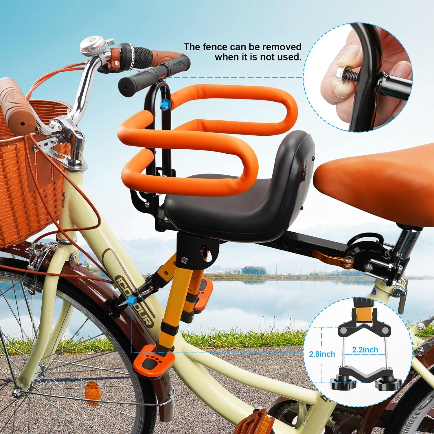 Child seat for adult bicycles