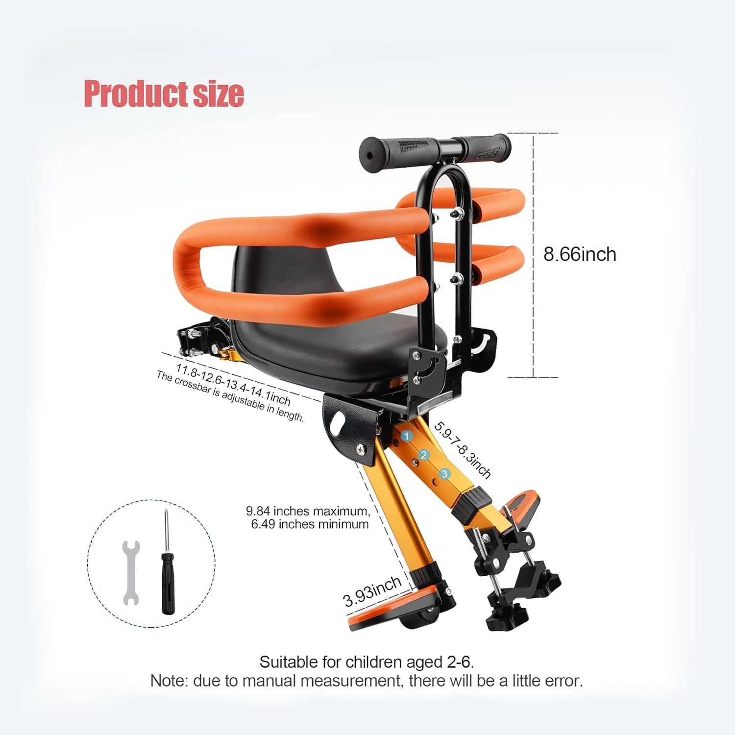 Child seat for adult bicycles
