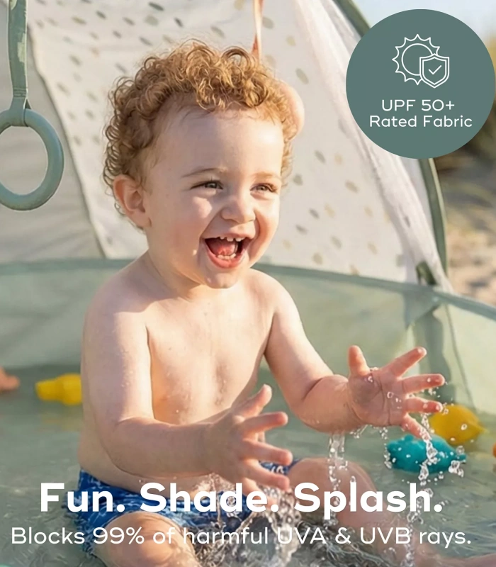 Baby Pool Tent with UPF Protection & Mosquito Net