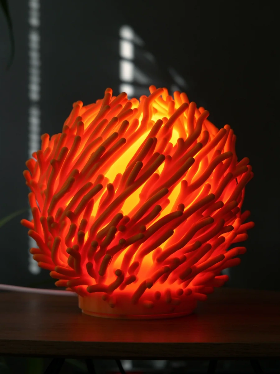 Coral Sculpted Lamp : Organic Design — Plant-Based Material