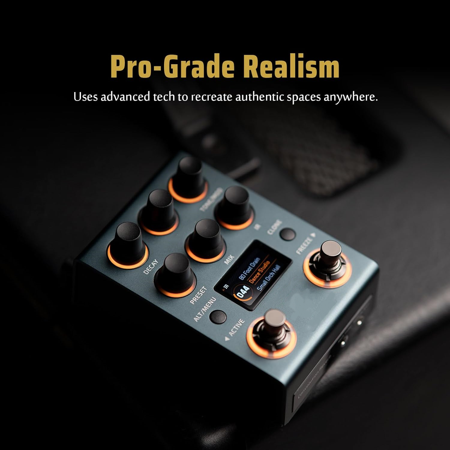 Stereo Convolution Reverb Pedal with Dual Reverb & IRs