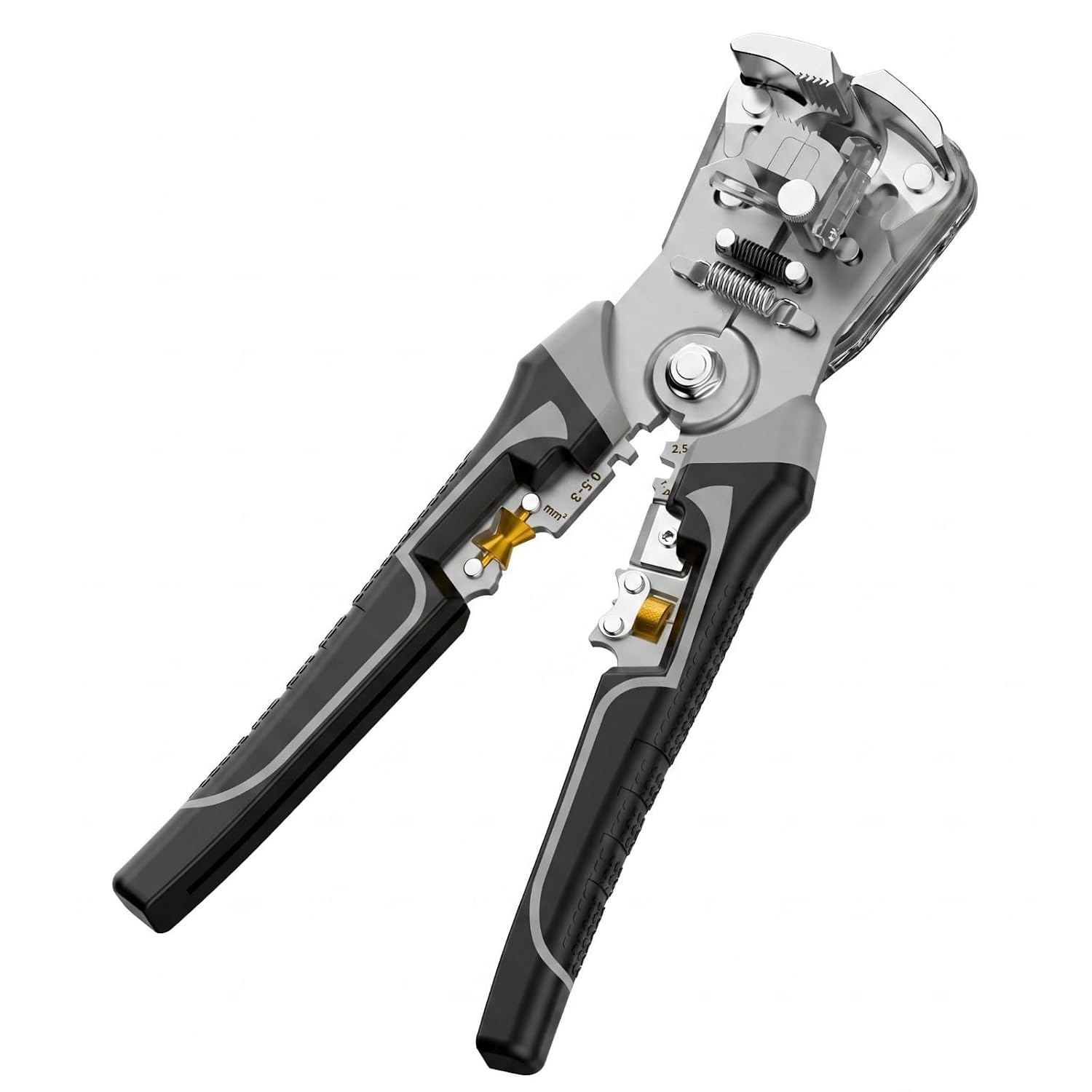 Automatic Wire Stripper with Ergonomic Textured Grip