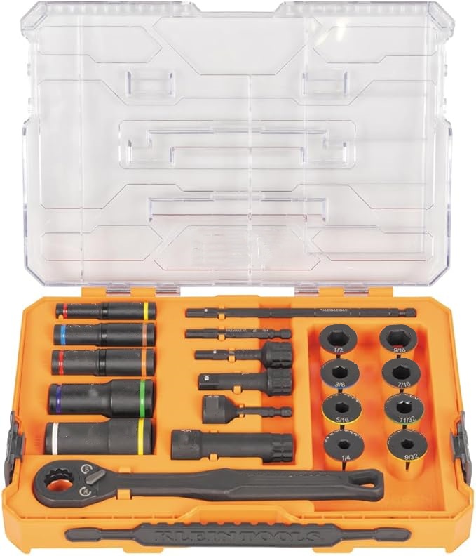 Pass-Through Socket Wrench Set with 90-Tooth Ratchet
