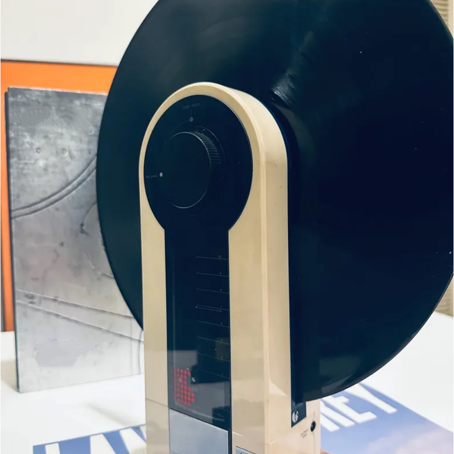 Vintage Vertical Turntable with Linear Tracking
